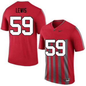 Men's Ohio State Buckeyes #59 Tyquan Lewis Throwback Nike NCAA College Football Jersey May ONX8844FR